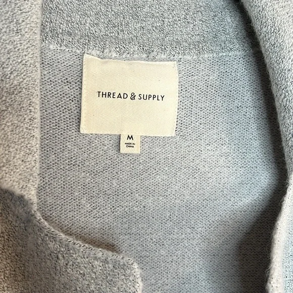 Thread & Supply women’s size M Cardigan Sweater Open Front - Picture 4 of 7